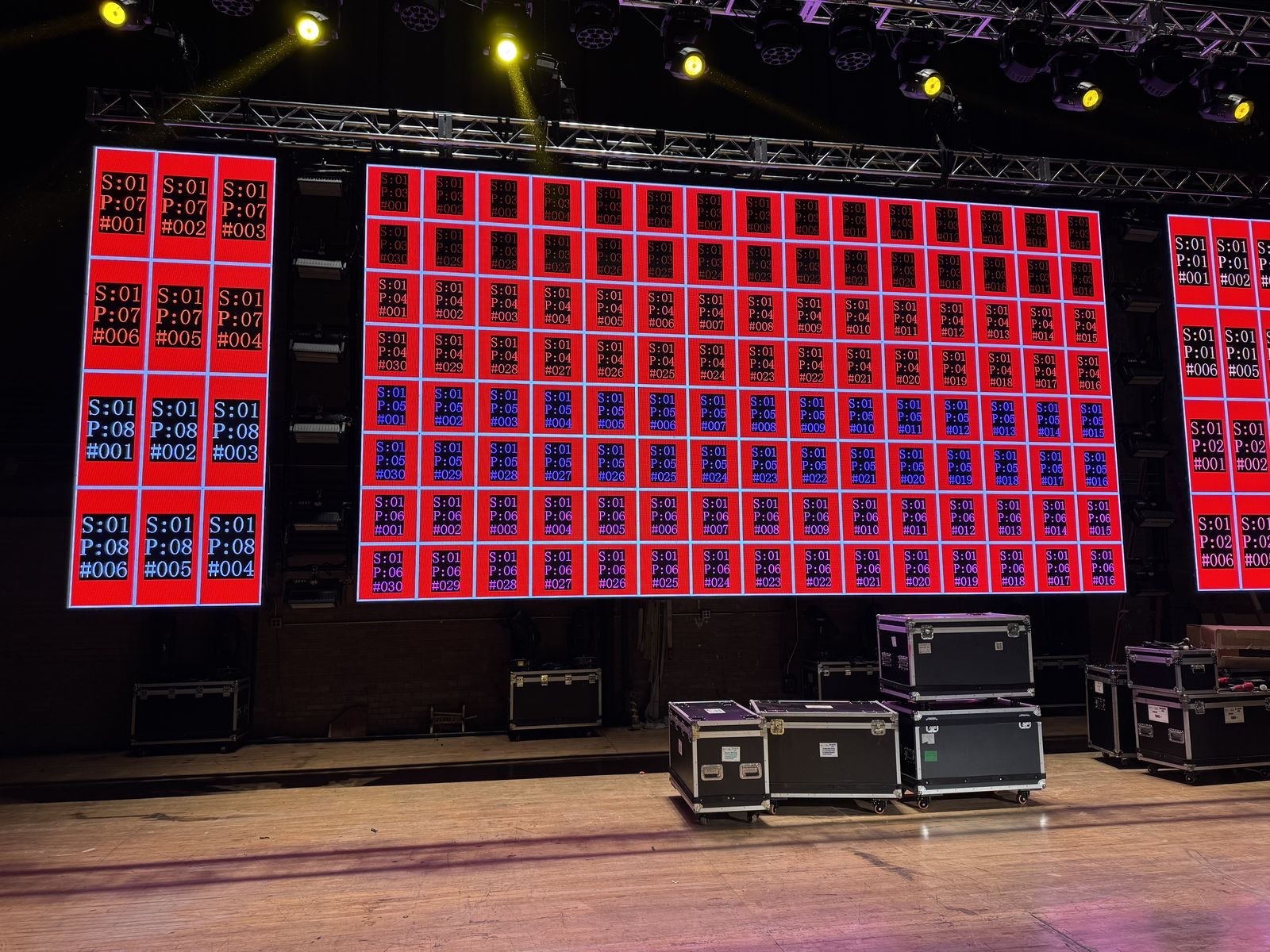 LED wall installation